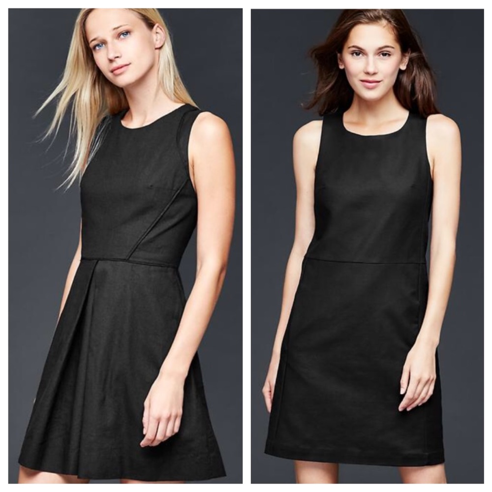 Gap Black Fit & Flare Dress